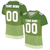 American Football Trikot Personalized Individuelles Rugby Trikots Oberteil Name/Nummer/teamname/Logo Sporthemden Schnelltrocknend Spieltrikot Mode T-Shirts Locker Shirts Tops 1-2