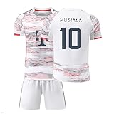 Generisch Bayern Trikot 10 Musiala Trikot 25/26 Auswärts,10 Musiala Trikot für Kinder/Herren/Damen,Authentisch,Atmungsaktiver Stoff - Fan Must-Have!