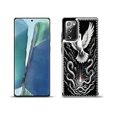 CHUANSHI Schutzhülle für Samsung Galaxy S20, S21, S22, S23, S24 Plus, Ultra FE, Note20, Note20 Ultra, mit Snake-CE12 Kartenfächern und Ständerfunk