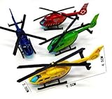 AcoKu 4 stück kinderhubschrauber spielzeug, hubschrauber cartoon modelle, Baby lernspielzeug ohne b