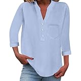 Tages Angebote Sale Damen XXL Pullover Flauschig Sommer Langarmshirt V Ausschnitt Shirt Große Größen Wickeloptik Oberteile Sexy Weiße Bluse Elegant Tunika Schwarz Italienische Mode Frauen Spring