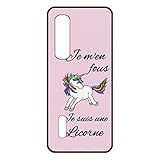 FunKaz Schutzhülle für Oppo Find X2 Pro – Ich m'en Fous Je suis une Einhorn – Schutzhülle Schwarz TPU