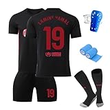 ZSJMY Neues Fußbal Trikot Set Kinder, Fussball Trainingstrikot, Heim/Auswärts Fußball Trikot, Fans Fußballtrikots, Schnell Trocknendes Atmungsaktives Fußballtrikot Mit Schienb
