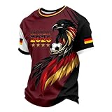 lockeres Fußball Fanshirt Kurzarm mit R