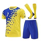 RIKPR Children's Soccer Jersey Youth Sportswear Kids Training Uniforms Boys and Grils Gifts for Football F