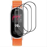 GIOPUEY 3 Stück Schutzfolie für Xiaomi Mi Smart Band 9, [Vollständige Abdeckung] HD Verbundwerkstoff Ultradünn Folie, [Anti-Kratzer] [Anti-Reflex] - Durchsichtig