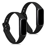 kwmobile 2x Sportarmband kompatibel mit Samsung Galaxy Fit (SM-R370) Armband - Fitnesstracker Band Set aus TPU Silik