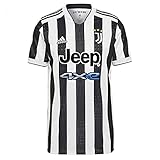 adidas Herren Juventus Turin, sæson 2021/22, spiludstyr trøje hjem Trikot, Weiß / Schwarz, XL EU