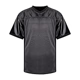 ZDSUHYIW Fußball-T-Shirt Herren Blanko-Fußball-Trikot Mesh Athletic Football Shirt Übung Sport Uniform Netzstoff Trainings-Fußballtrikot Netzoberteil Trainingsshirt L
