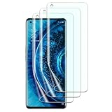 Fwang 3 Stück TPU Displayschutzfolie kompatibel mit OPPO find x2/x2 Pro,Fingerabdruck-Unterstützung,kratzfest,blasenfrei,HD S