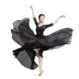 ROYAL SMEELA Damen Lyrisch Tanz Kleid Modern Contemporary Tanzkostüm Ballett Trikot+Rock lyrisches tanzkleid für Frauen 720 Grad Rock Ballett Tanz Trikot Contemporary tanzkleid Moderne Tanzk