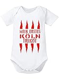 clothinx Mein erstes Köln Trikot Baby-Body Bio Weiß Gr. 62