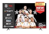 TCL 85T8B 85-Zoll QLED Pro 144Hz Onkyo Gaming Fernseher, 4K UHD, HDR Pro, Google TV (Dolby Vision IQ & Atmos, Motion Clarity, Freihändige Sprachsteureung, Kompatibel mit Google Assistant & Alexa)
