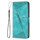 Hülle für Sony Xperia 5 VI, Premium Leder Mandala Flip Schutzhülle Handytasche Tasche Handyhülle mit Magnetverschluss, Kartenfach, Standfunktion für Sony Xperia 5 VI Handy Hüllen grü