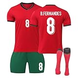 Nr.7 24 Fußball Trikot, Neue Hause/Auswärts Fußball Trikot für Kinder Erwachsener, Fussball Trikots Shorts und Socken Anzug Jungen H