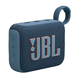 JBL Go 4 - Blau – Tragbare Bluetooth-Lautsprecher-Box mit JBL Pro Sound, tiefem Bass und Playtime-Boost-Funktion – Wasserfest und staubfest – 7 h L