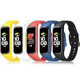 BANGTING Armband Kompatibel mit Samsung Galaxy Fit 2, Silikon Ersatzarmband für Galaxy Fit 2 Ersatzbänder Armbänder Strap (5PCS)