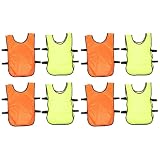 VALICLUD 8 Stück pack Atmungsaktive Trainingswesten aus Polyester für Schnelltrocknend und Maschinenwaschbar für Volleyball und Teamsporttraining