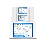 50 x EC Cash Thermorollen mit Sepa-Lastschrifttext | B: 57mm – DM: 40mm - Kern DM: 12mm – L: 18m für Ingenico ict220 ict250 iwl250 und alle anderen EC-Cash-Thermodruck