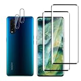 QZJinch 2+2 Stück,Panzer Schutz Glas für OPPO find x2 pro,3D-Vollabdeckung,9H-Härte,Anti-Öl,Anti-Fingerabdruck,HD Schutzglas,Bläschenfrei，High Sensitivity