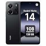 Xiaomi Redmi Note 14 Smartphone, 8 GB RAM 128 GB, Display 6,67 Zoll AMOLED, 120 Hz, Kamera 108 MP, Fingerabdrucksensor, NFC, 33 W Turboaufladung, 5500 mAh, Midnight Black