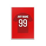 Kühlschrankmagnet, Motiv: Fußball-Weltmeisterschaft 2018, England, rotes Trikot, mit Aufschrift 'It's is coming home'