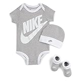 Nike Baby Futura Logo Box, Dk Grey Heather, 0/6 M