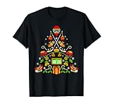 Eishockey-Weihnachtsbaum 2025 Lustiges Xmas T-S