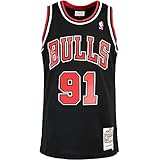 Mitchell & Ness Swingman Dennis Rodman Chicago Bulls 97/98 Trikot (XL, Black)