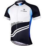 X-TIGER Herren-Radtrikots, kurzes T-Shirt, Fahhradtrikot MTB Rennrad Trikot Kurzarm Fahrradbekleidung für M