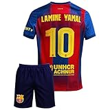 Gokaynex Lamine Yamal Nr.10 Trikot für Kinder – Kurzarm Fußball Set mit Shorts – Fan Outfit 2026 Heimfarben Design – Jugendgröße 140