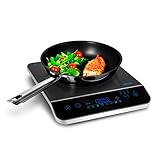 MEDION Induktionskochplatte / 2000 Watt/Temperaturbereich 60-240°C / 8 Automatikprogramme / 10 Leistungsstufen/LED Display/MD 17595 / schw
