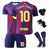 PEIFOON Neues Nr.10 Fußbal Trikot Set Kinder, Fussball Trainingstrikot, Heim/Auswärts Fußball Trikot, Fans Fußballtrikots, Schnell Trocknendes Atmungsaktives Fußballtrikot Mit Schienb