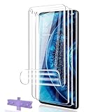 Phlleyaa Schutzfolie für OPPO Find X2 Pro Weich TPU 3 Stück Displayschutz,HD Klarsicht Displayschutz/Einfache Montage/Bläschenfrei/Displayfolie für Panzerglas Folie für OPPO Find X2
