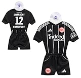 Eintracht Frankfurt Autotrikot 2025/26 | Schwarz | Mini Kit | Auto Trikot mit Saugnapf SGE