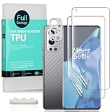 Ibywind Schutzfolie kompatibel mit OnePlus 9 Pro 5G(6.7'),[Kamera Schutzfolie Metall Material][Carbon Fiber Folie für die Rückseite][Fingerabdruck kompatibel][Blasenfrei]