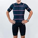Herren Radsport Team Trikot Set Kurzarm MTB Rennrad Uniform Triathlon Set (Color : Suit 8, Size : 4XL)