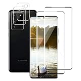 Carantee 2+2 Stück Schutzfolie für Panzerglas für Samsung Galaxy S20 Ultra 5G, 3D Frei von Kratzern Samsung S20 Ultra Displayschutzfolie, 9H Härte Keine Luftblasen S20 Ultra 5G Schutzg
