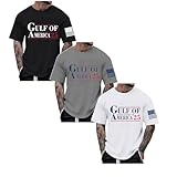 SRZYMJ 3er Pack Oversized Tshirt Herren Mode Lose Rundhals Kurzarm Sommer T-Shirt mit Los Angeles Grafik Kreativen Buchstaben Vintage Streetwear Baumwolle Drucken Tops Shirt Männer Sportshirts XXL