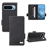 Telefonzubehör Kompatibel mit Google Pixel 9 Pro XL Wallet Case, PU-Leder Flip Folio Case mit Kartenhaltern [Stoßfeste TPU-Innenschale] Handyhülle, Schutzhülle mit Magnetverschluss Telefonabdeckung(B