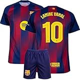 Qycksouth Yamal Nr.19 Heim Trikot für Kinder 2024 Saison – Fußball Set mit Shorts – Fan Trikot Jungen – Atmungsaktiv Sportoutfit – Trikot Kinder – 164