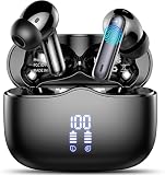 Bluetooth Kopfhörer, Kopfhörer Kabellos Bluetooth 5.4 In Ear Kopfhörer mit 4 ENC Noise Cancelling Mic, Kabellose Kopfhörer Tiefer Bass Wireless Earbuds 40Std, IP7 Wasserdicht Ohrhörer LED Anzeig