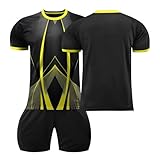 Generisch Personalisiertes Fussball Trikot 2025 Sportbekleidung Kinders Erwachsene Fusstball Shorts&Trikots mit Name Nummer Team Logo Fußball Fußballtrikot Trikots Basketball Hose Herren für Sp