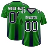 American Football Trikot Kurzarm Individuelles Rugby Trikots Sporthemden Atmungsaktiv Sweatshirts Sports Sportuniform Outdoor Shirts Lässig Spieltrikot Tops 2-Army G