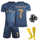 Sternstunde Trikot Sets Kinder, Hause/Auswärts Fußballtrikot für Kinder,Herren Jungen Fussball Jersey Football Trikots, Sportshirt Junge Football Training Tshirts Shorts (Navy Blau, 6-7 Jahre)