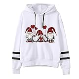Generisch Frauen-Weihnachtsdruck mit, Langen Ärmeln, Sweatshirt, lässige Pullover-Oberteile Zidane Trik