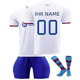 Generisch Personalisiert Fussball Trikot Kinder Set 24/25 drucken Eigenem Namen Nummer mit Shorts und Socken Football Training Erwachsene und Jungen Tshirts S