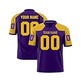 Fußballtrikot, personalisierbar, genähter Teamname und -nummern, perfektes Fan-Geschenk, Erwachsenen-Jugend-Größen, 3-gelb, S