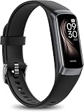 HTTWCOD Fitness-Tracker für Männer und Frauen, 24/7 Herzfrequenz, Schrittzähler, IP68 wasserdichter Aktivitätstracker mit 25 Sport-Modi mit 2,8 cm AMOLED-Touch-Farbb