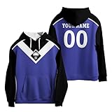 Generisch HSV Personalisiert Hoodie, Kapuzenpullover Fußball Fanartikel,Hamburger HSV Fanartikel Hoodie Herren Fur Geburtstagsgeschenk